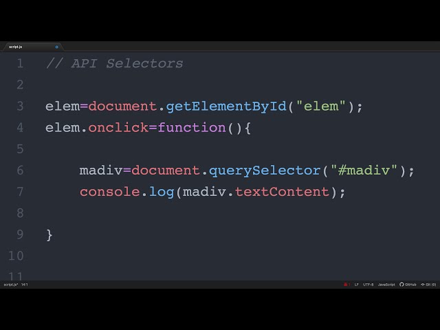Short video - querySelector et querySelectorAll en Javascript