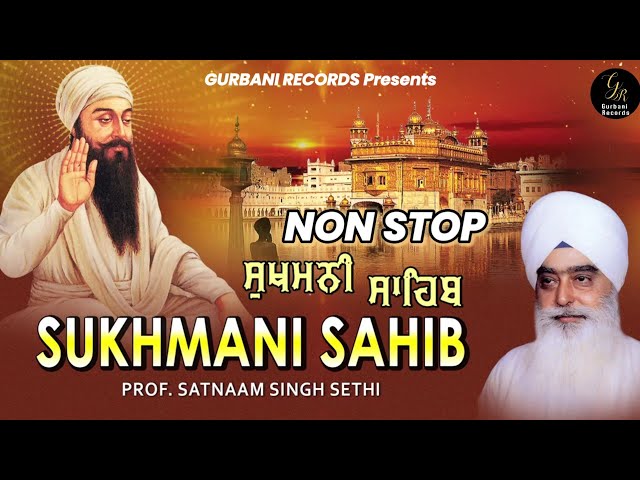 24x7 NON STOP SRI SUKHMANI SAHIB JI PATH || ਸੁਖਮਨੀ ਸਾਹਿਬ || सुखमनी साहिब || Prof. Satnam Singh Ji