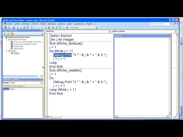 VBA Excel : Maîtriser les boucles DO WHILE et LOOP WHILE (Tests d'entrée vs sortie)