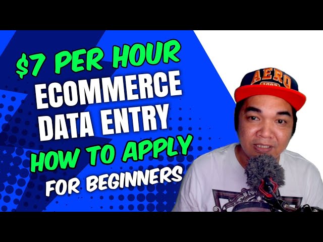 Data Entry Ecommerce How To Apply Online Jobs Remote Work For Beginner tutorial