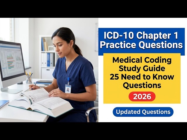 2026 ICD-10-CM Chapter 1 Practice: 25 Most Repeated Medical Coding Exam Prep Questions