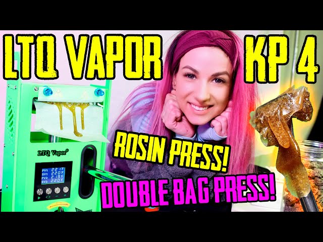 Double Bag Rosin Press! Overflowing Smash! LTQ Vapor KP-4 Review!
