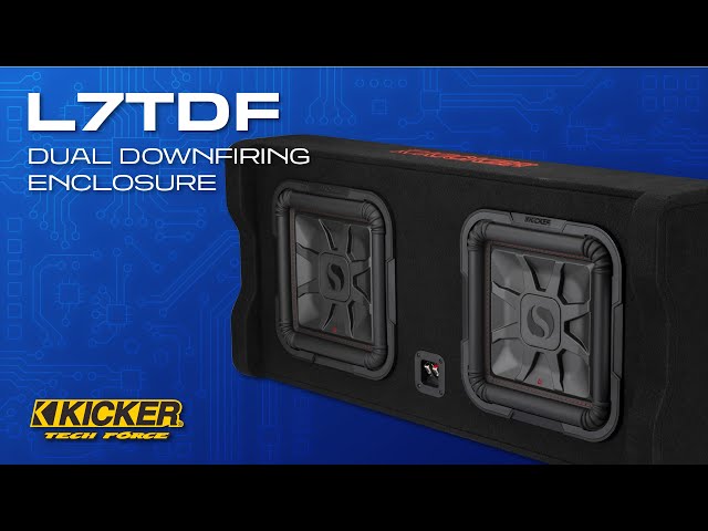 Discover the KICKER Dual L7T 12-Inch Down-Firing Loaded Enclosure (49DL7TDF122)