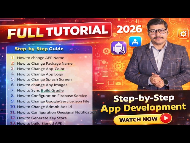 How to Create / Reskin App in Android Studio 2026 🔥 | Full Complete Tutorial in Hindi