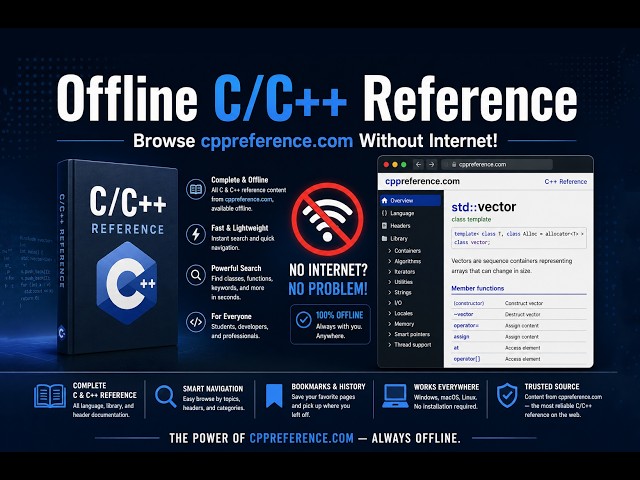 Offline C⁄C++ Reference – Browse cppreference com Without Internet!