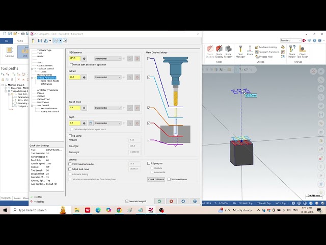 MASTERCAM  DRILL OPERATION TUTORIAL ( NO VOICE )
