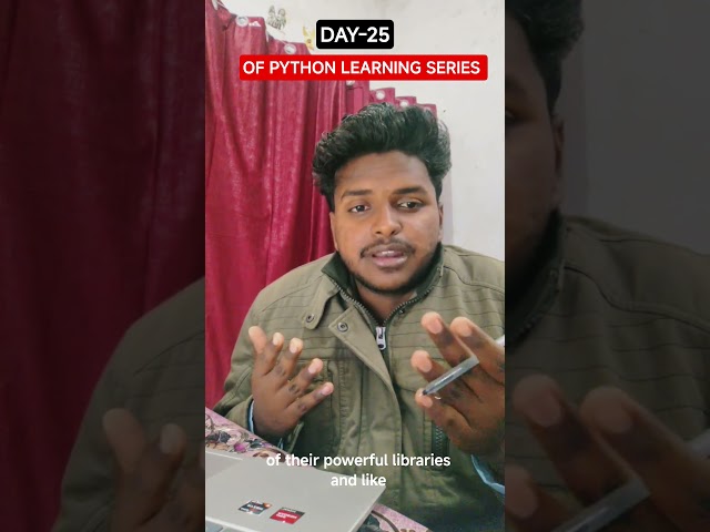DAy-25 OF PYTHON LEARNING SERIES IN 30 DAYS 👍 #viral #learningpython #datascience
