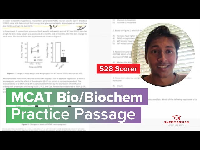 528 Scorer Analyzes an MCAT Bio/Biochem Practice Passage