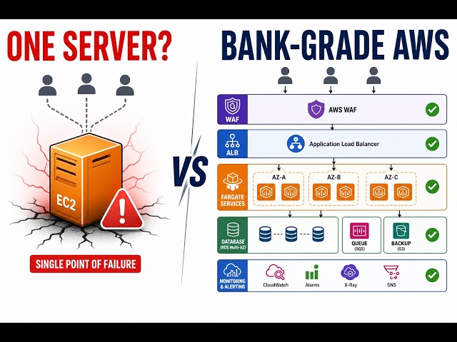 EC2 vs ECS vs EKS vs Lambda: One AWS Server vs a Bank-Grade Platform