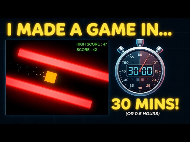 I Tried Making a Game in 30 Minutes and got cooked. No AI