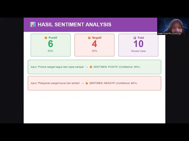 💜 AI-Powered Dashboard! Segmentasi Pelanggan + Analisis Sentimen + Animasi 3D Lilac