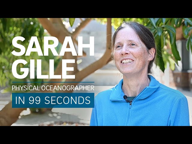 A Scientist's Life in 99 Seconds: Physical Oceanographer Sarah Gille