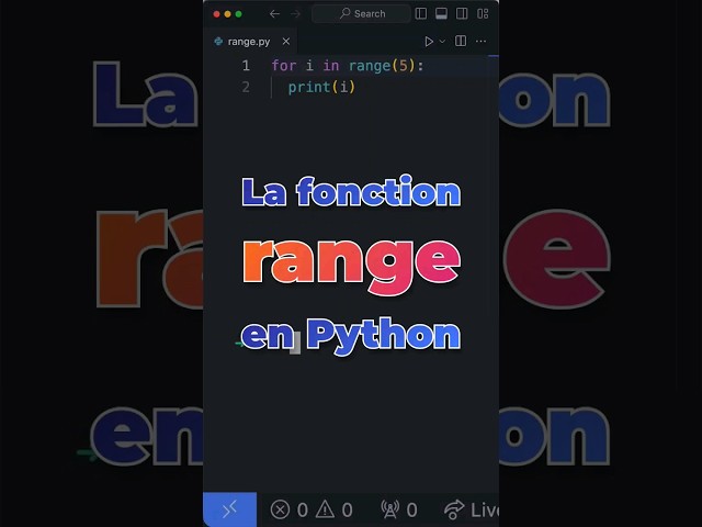The range function in Python