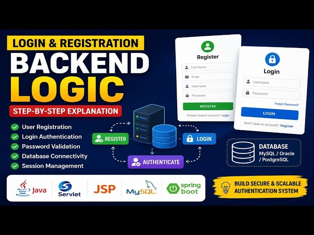 Login & Registration Backend Logic | User Authentication System Explained