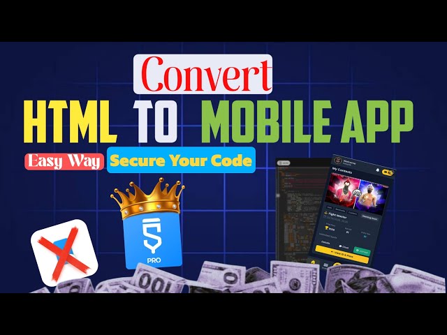 Convert HTML to Mobile App With Skatchware #nocoding #sketchware_project #aimaster