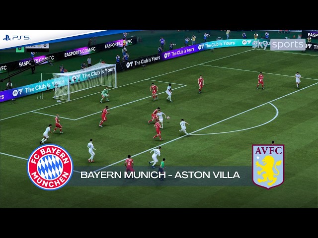 BAYERN MUNICH vs ASTON VILLA ft. Saibari, Garnacho | Friendly (Realistic Match Simulation)