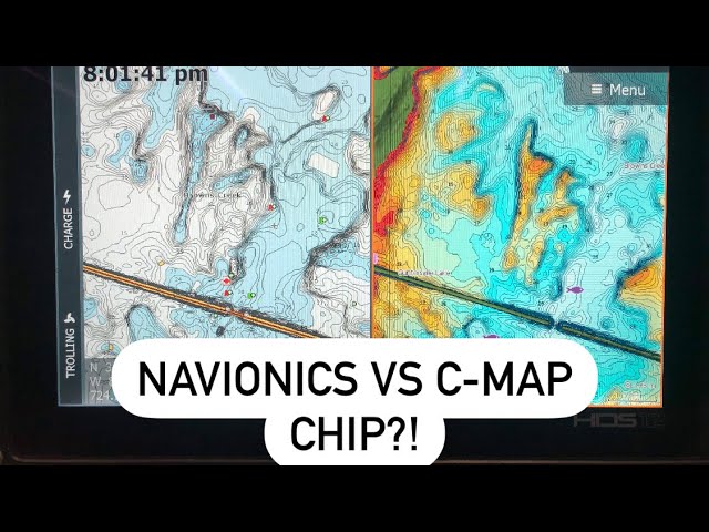 Navionics VS C-Map - How Do You Pick?? Comparing Lake Guntersville- Contour Lines & Settings