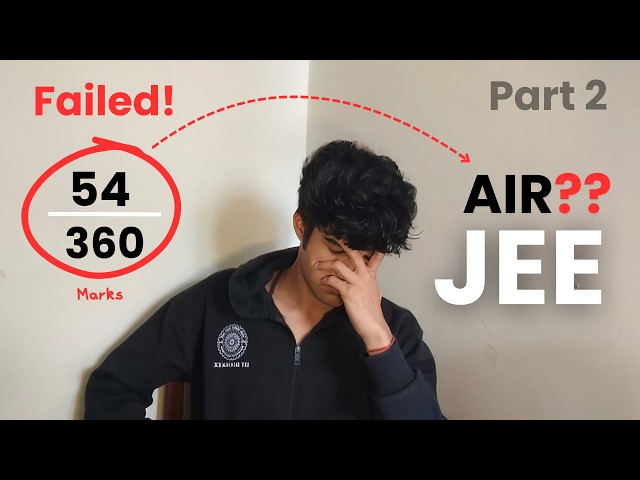 54 Marks to IIT Roorkee | My Honest IIT JEE Story — Part 2
