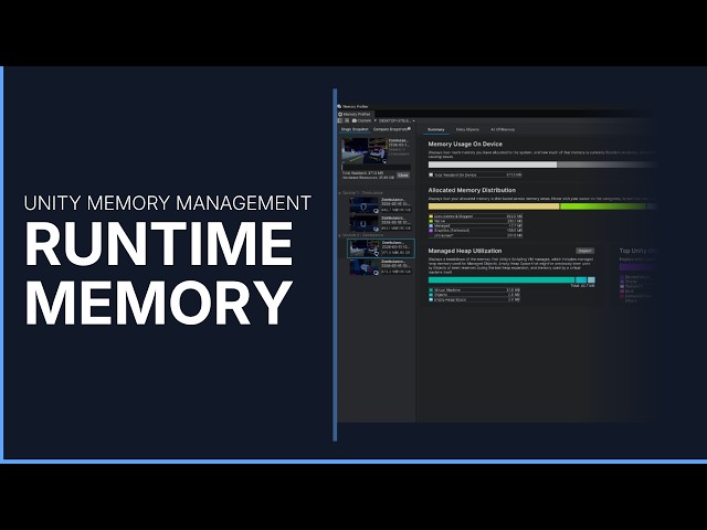 Runtime Memory in Unity Explained | Unity Memory Management Course
