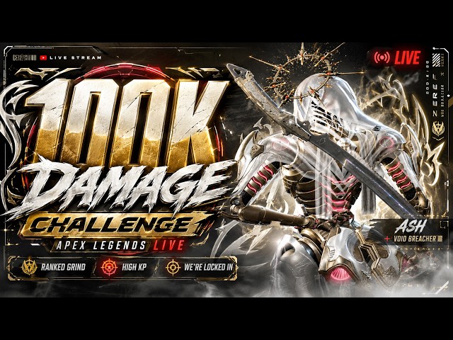 100,000 DAMAGE CHALLENGE 💀 | Apex Legends Ranked Grind LIVE #exitlagaffiliate #apexlegends