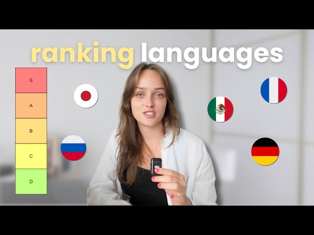 Tier ranking every language I've ever tried to learn ⭐ 16 languages