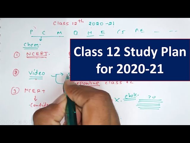 Best Strategies for class 12th from beginning 2020-21 | Study Material  Planning Time-Table | Tests