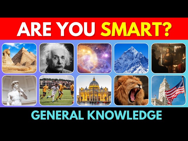 Ultimate General Knowledge Quiz – No Multiple Choice!🤯🧠 | 50 Questions! | How Smart Are You?