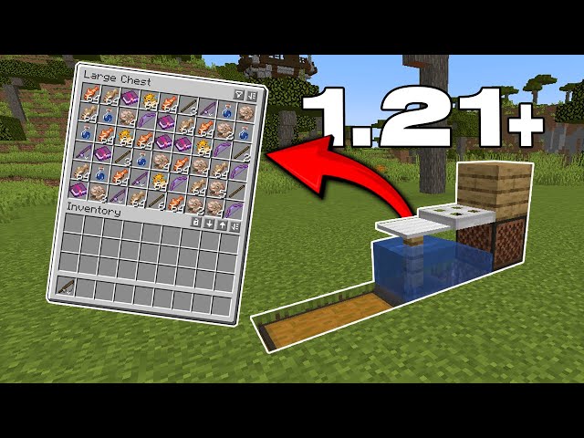 Easiest Minecraft AFK Fish Farm | 1.21+ Tutorial | ( Bedrock & JAVA )