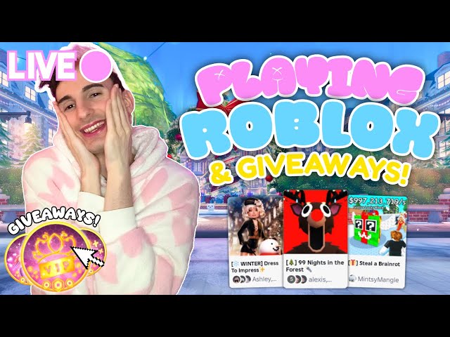 🔴 LIVE - PLAY ROBLOX WITH ME & WIN GIVEAWAYS! COME JOIN!
