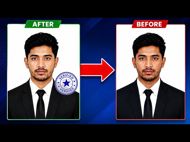 How to Remove Stamp Seal Ink from Passport Photo Using AI | No Photoshop Required