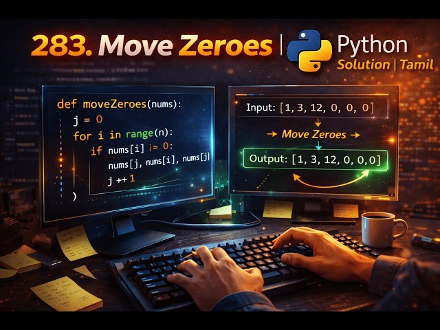DAY 10 Of Leetcode 75 | Move Zeroes - 283 | Python Solution | Tamil