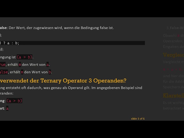Verstehen des Ternary Operators: Wie er in Java 3 Operanden verwendet
