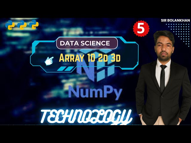 1D, 2D & 3D Arrays in NumPy 🔢 | NumPy Tutorial for Data Science | Python Array Explained