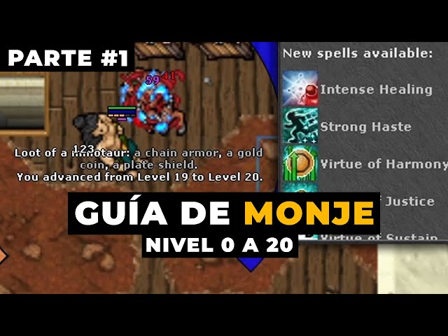 TIBIA / MONK GUIDE: LEVEL 0 TO 20