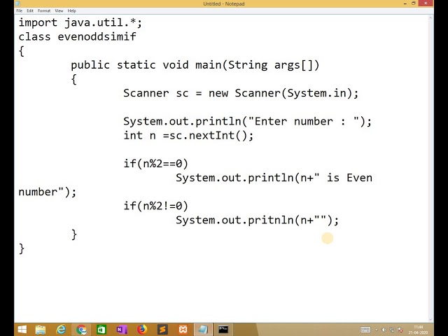 [2020]-Programming in JAVA - Control Structure - Decision Making - Simple If Practice
