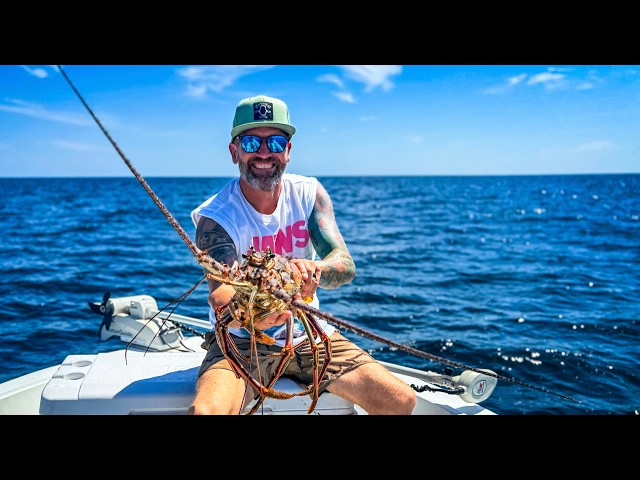Big Lobsters Hiding Under the Reef! | Florida Spearfishing