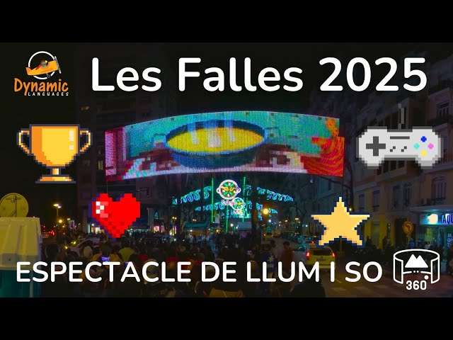 Retro Video Game Paella Battle | Les Falles 2025 360 8K3D | DYNAMIC LANGUAGES