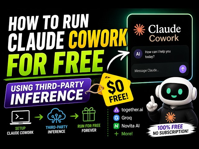 How to Run Claude Cowork for free using third-party Inference