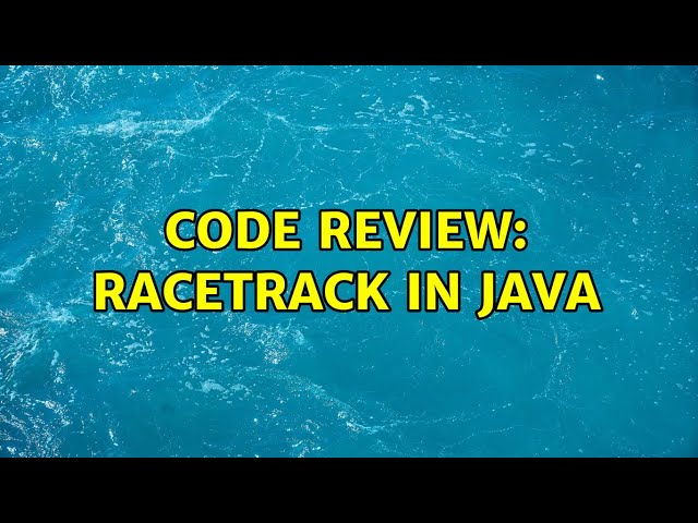 Code Review: Racetrack in Java