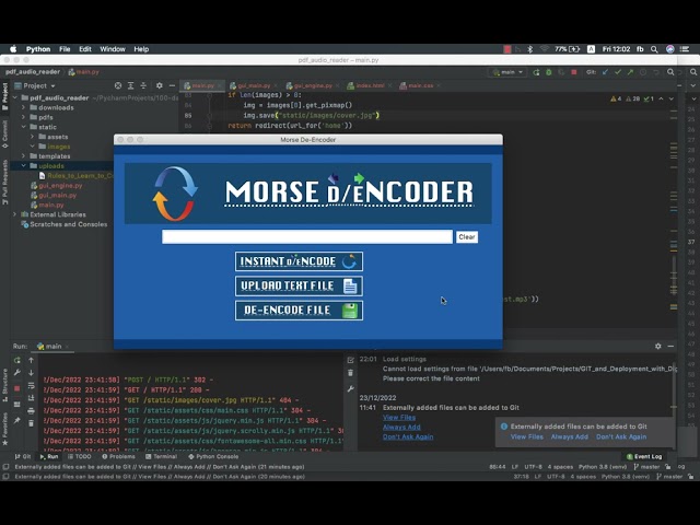 100 Days of Code: Day 81- Make a TextToMorse Decoder with Python