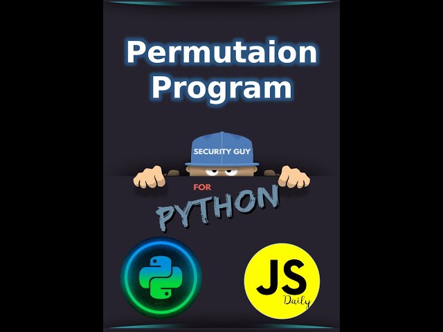Permutation and Combination in Python | Python For Beginner #python #permutation