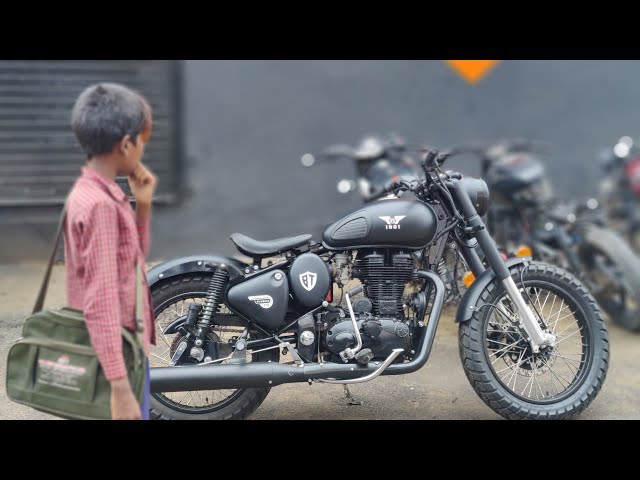 Royal Enfield classic 350 modified | Bike modification | stealth black modified @BulletTower
