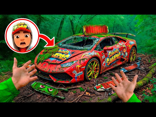 Starting & Test Driving Jake's Abandoned Lamborghini From Subway Surfers | POV Restarting