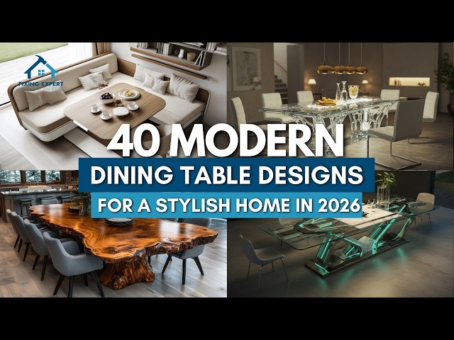 40 Modern Dining Table Designs for a Stylish Home in 2026 | Dining Room Inspiration by Fixing Expert