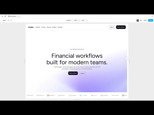 Aveira Framer Template - What's inside?