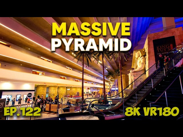 Ep.118 Las Vegas: Exploring the Luxor Casino's Massive Egyptian Inspired Atrium 8K VR180 3D