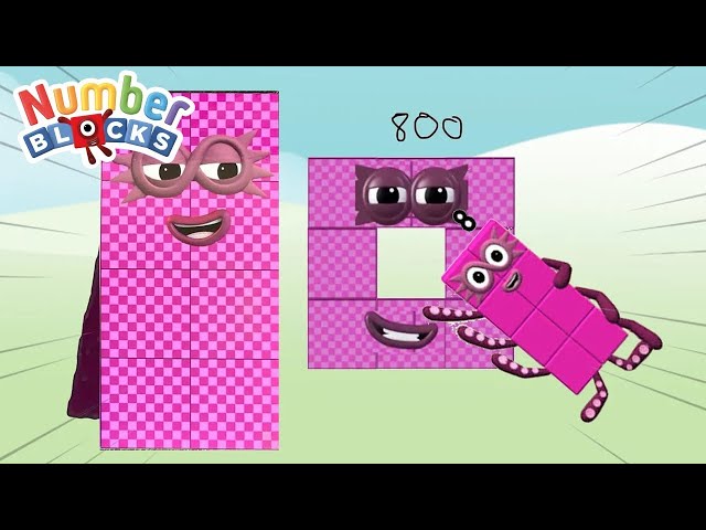 Numberblocks Stepsquad 1 - 800 Counting Standing Tall - Learn To Count Big Numbers!