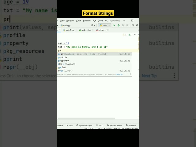 format string | format python | python string #shorts #python #programming
