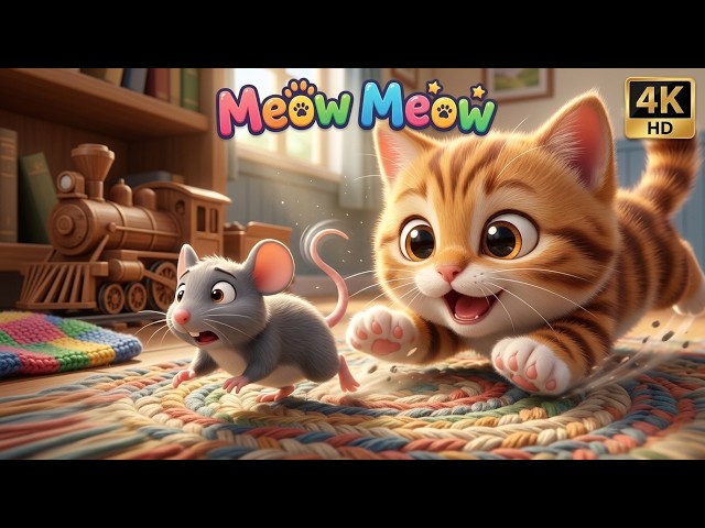 Meow Meow Meow Billi Karti Meow | म्याऊँ म्याऊँ बिल्ली करती म्याऊँ | Hindi Nursery Rhymes For Kids