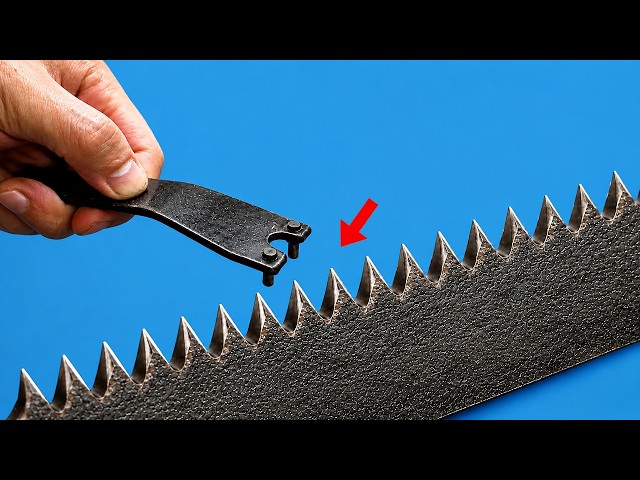 Simple Way To Sharpen A Hand Saw Blade In Just A Few Minutes – Get Perfect Cutting Results!